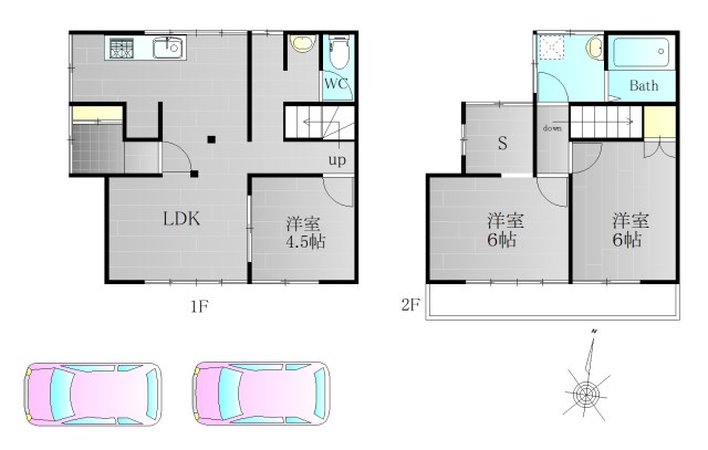 kinugasa terrace 1号室 間取り