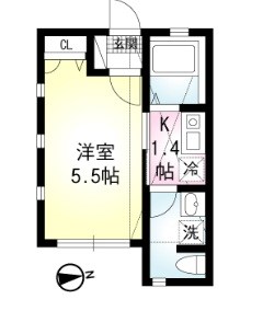 セキュリティ・ヒルズ 203号室 間取り