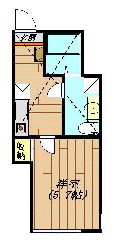 ウィンレックス横須賀 202号室 間取り