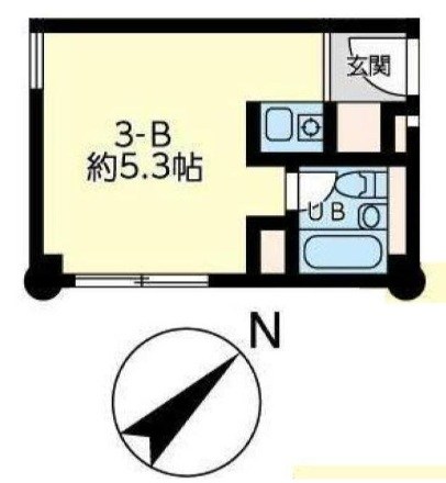 Ｔ ＣＯＯＴ 3B号室 間取り