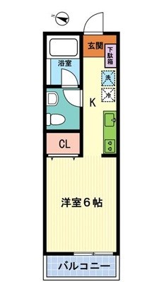 レジデンスK・G・J 202号室 間取り