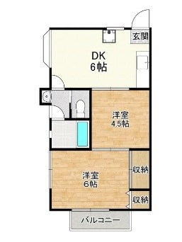 早川ハイツ 202号室 間取り
