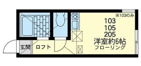 ユナイト・横須賀中央・グラナダの杜 205号室 間取り