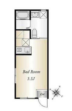 メルシャトー汐入 202号室 間取り