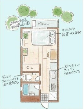 ドエルカネカ  間取り図