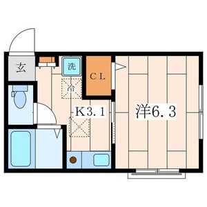 アミティエ 102号室 間取り