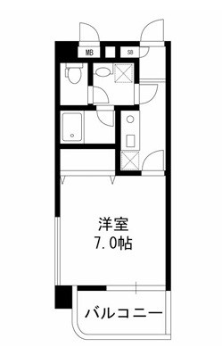 モアナリノ 702号室 間取り