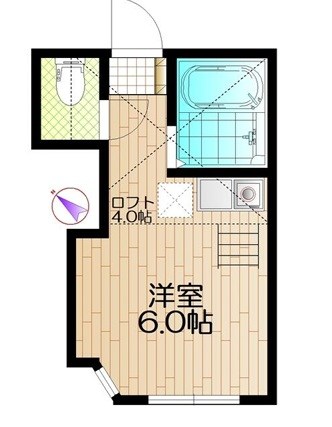 ユナイト・田浦マーク・へアリー 103号室 間取り