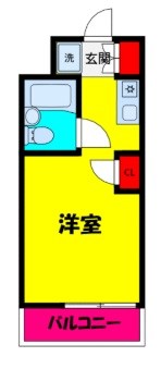 トップ安浦 202号室 間取り