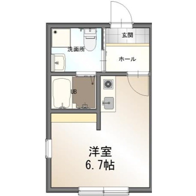 ピット横須賀  201号室 間取り