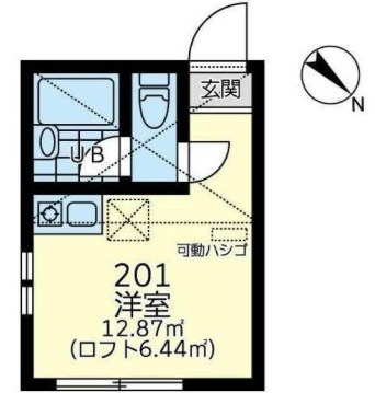 ユナイト・汐入ウィリアム・ウォーカー 201号室 間取り