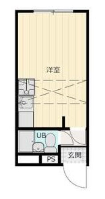 ベルピア馬堀海岸 104号室 間取り