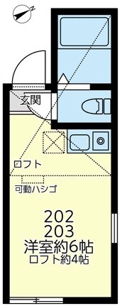 ユナイト・逸見・エキュールポアロ 間取り図