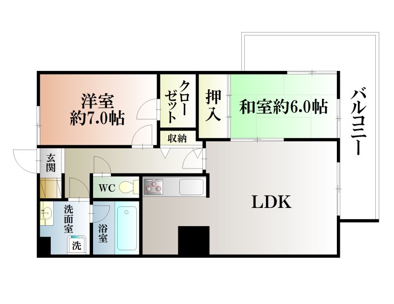 クリオ横須賀中央弐番館 1002号室 間取り