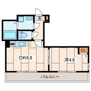 Les Ailes Ⅴ(ﾚ･ｾﾞｰﾙ5) 204号室 間取り