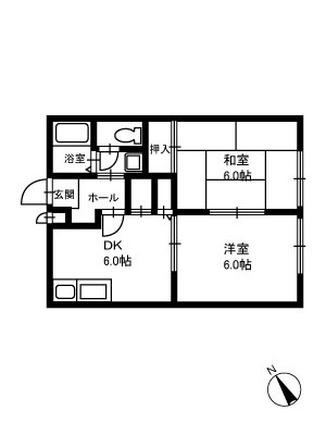 Melati新大津 102号室 間取り