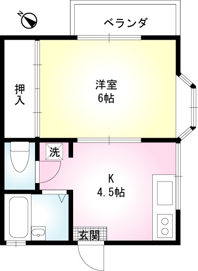 ＴＹＫフラット 202号室 間取り
