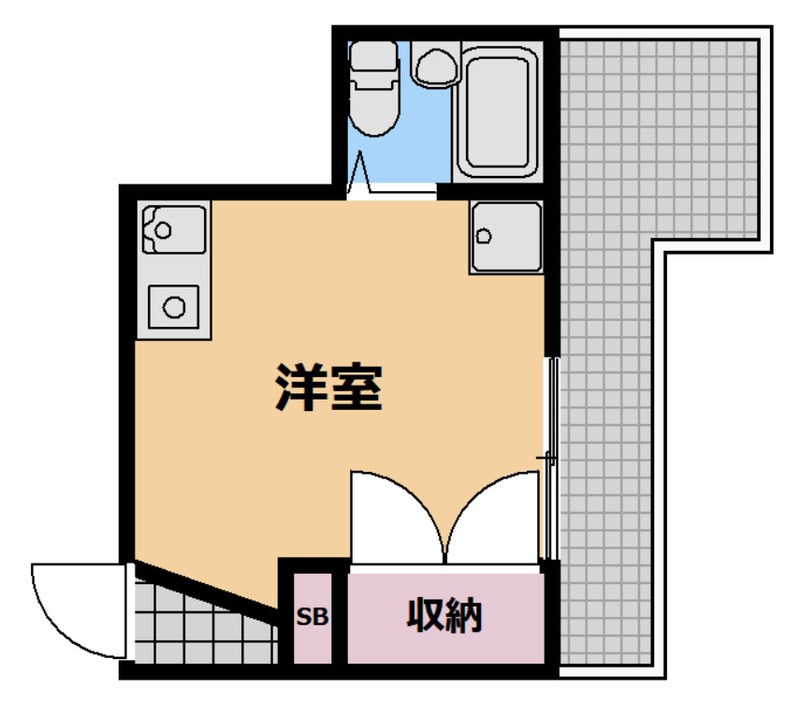 レジデンス安浦 303号室 間取り