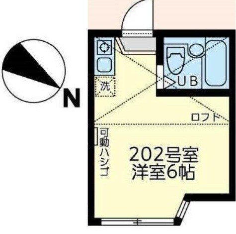 ユナイト上町ヘルマンミュラー 間取り図