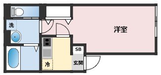 moca　～浜風とdiary～ 101号室 間取り