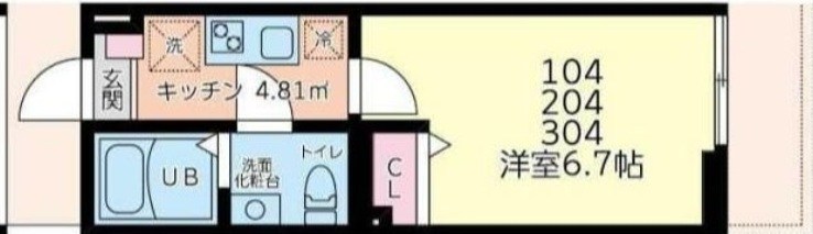 メグリオ三春町 103号室 間取り