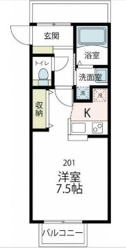 ウェルヴィラ馬堀海岸 間取り図