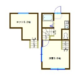 フィオーレ田浦 201号室 間取り