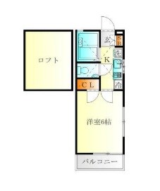 ラフィール汐入 101号室 間取り