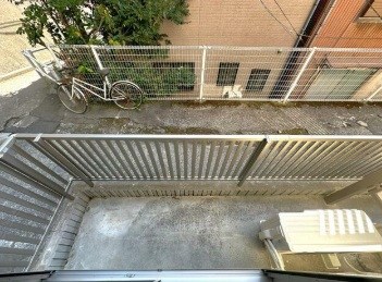 ラフィール汐入 ベランダ