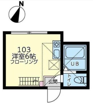 ユナイト・ステージ・モーリスの杜 103号室 間取り