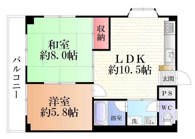 小林ビル 203号室 間取り