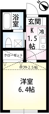 グラッソ・汐入 103号室 間取り