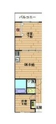 不入斗マンション 302号室 間取り