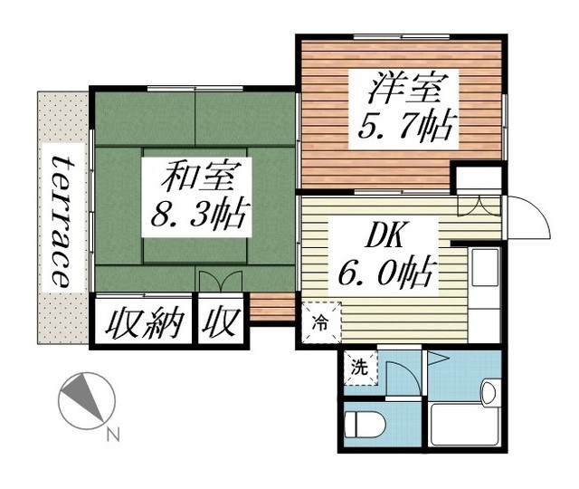 グリーンテラス 間取り図