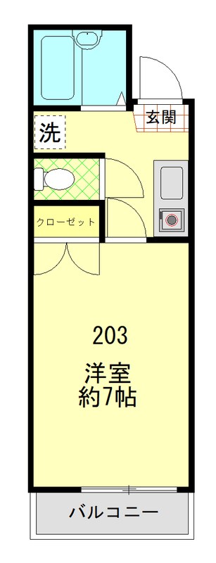 プランドール汐入 間取り図