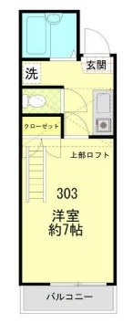 プランドール汐入 間取り図
