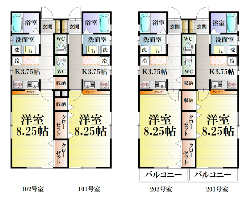 アリアンス上町 間取り図
