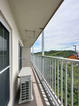 馬堀台団地  ベランダ