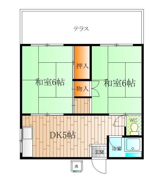 第一サトウコーポ 101号室 間取り