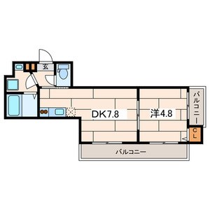 Les Ailes Ⅴ（ﾚ･ｾﾞｰﾙ5） 203号室 間取り