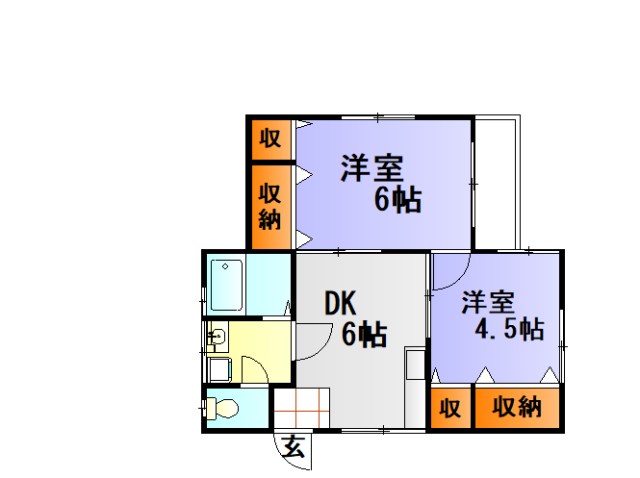 大谷アパート 間取り図