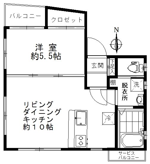 ラディーチェ中延 間取り