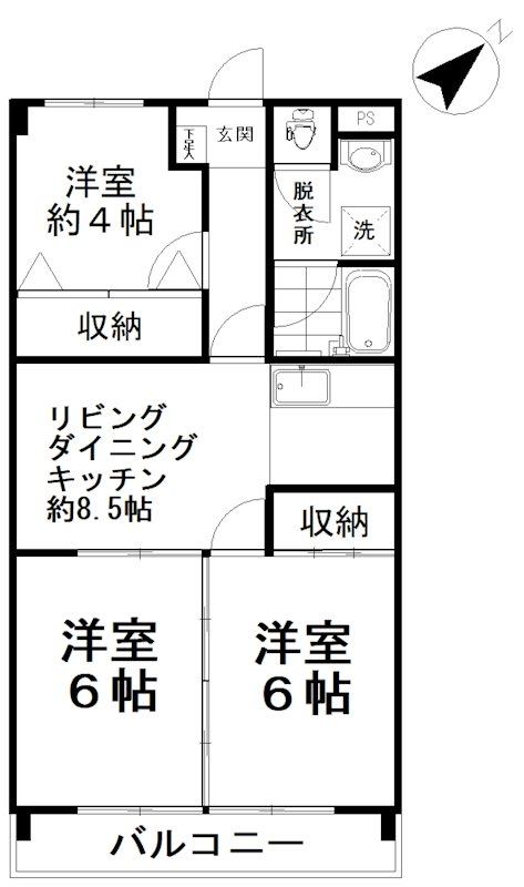 レジデンスイケダ 間取り