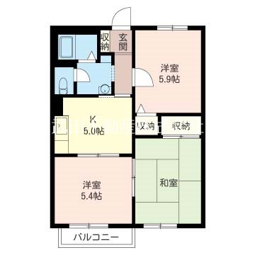 アフレェンスC 間取り