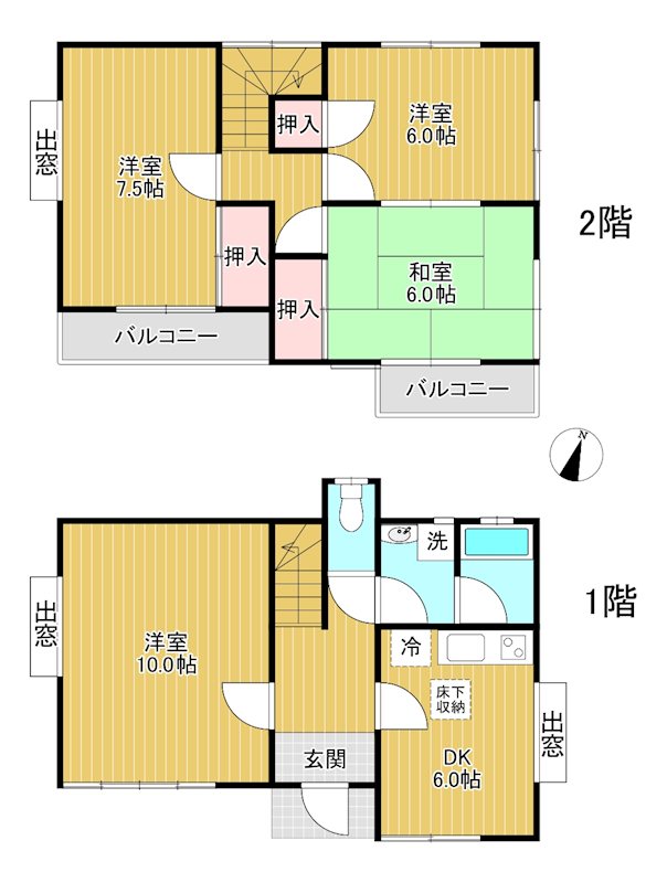 柏井町1-1781貸家 間取り