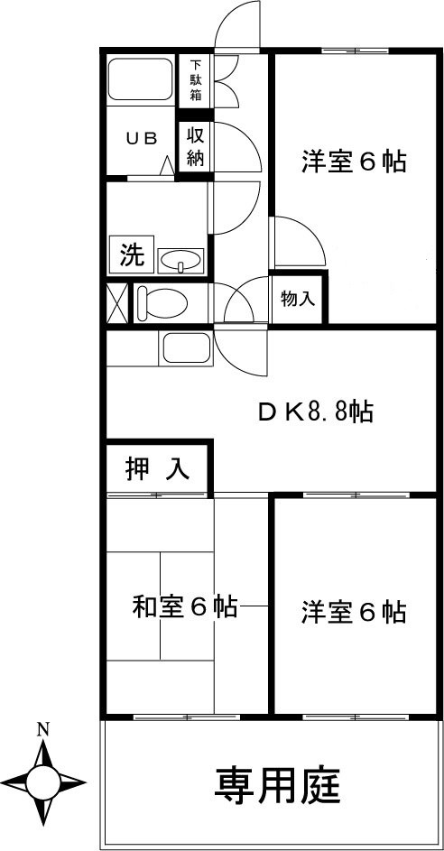 ドムス溝ノ口  間取り