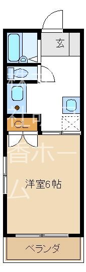 初根ハイツ（マンスリーマンション） 間取り