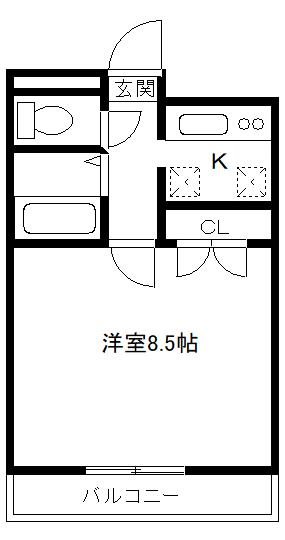 稲毛東ビル（マンスリーマンション） 間取り