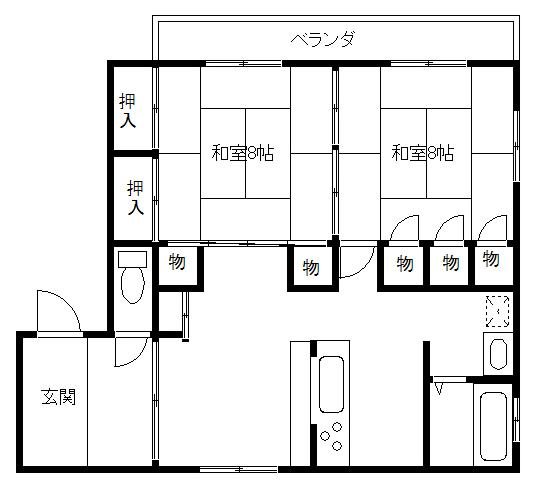 稲毛東ビル（マンスリーマンション） 間取り