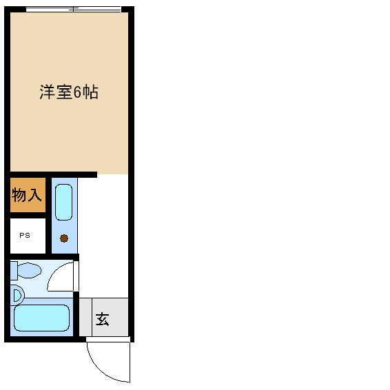 ユニメントフジ　（マンスリーマンション） 間取り